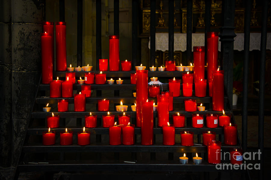 Red Candles Photograph