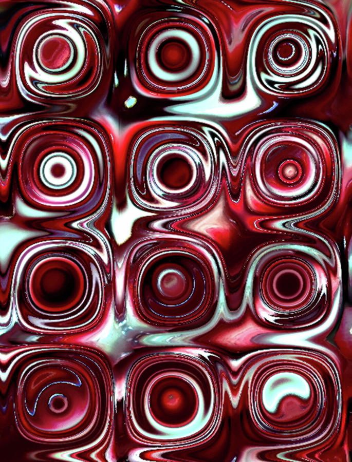 Red Candy B 2 Digital Art by Patty Vicknair
