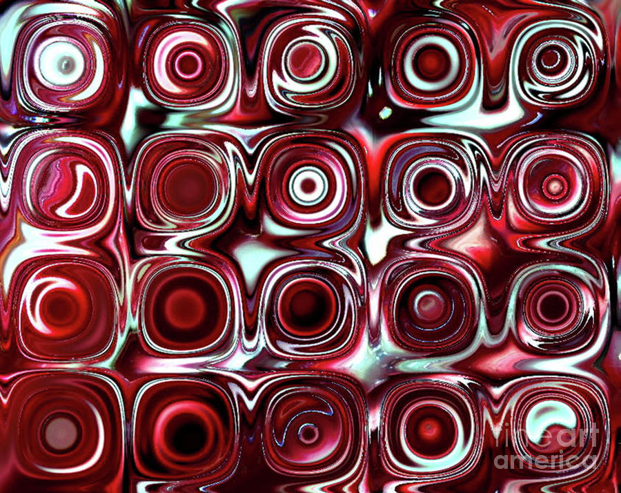Candy Digital Art - Red Candy B by Patty Vicknair