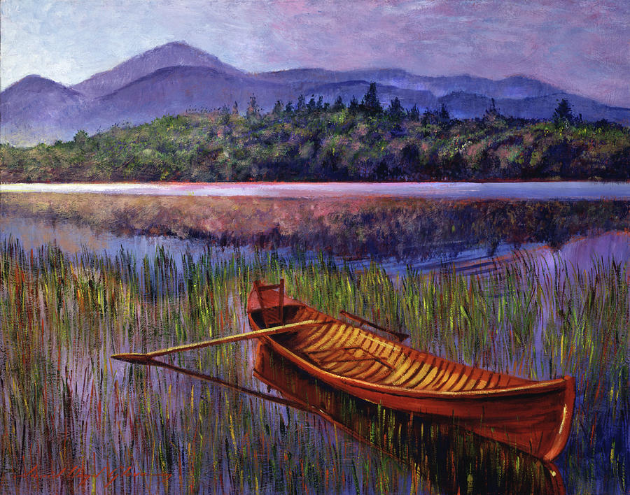 Red Canoe Painting