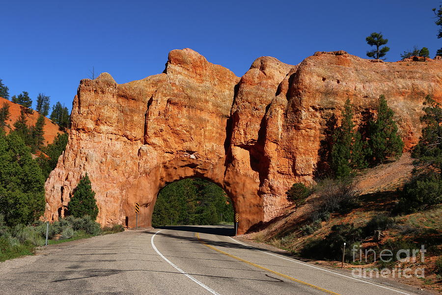 Red Canyon Road Tunnel Photograph by Christiane Schulze Art And Photography