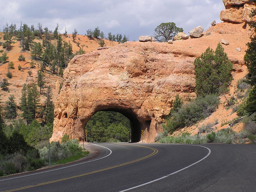 Red Canyon Tunnel Photograph by Louise Magno
