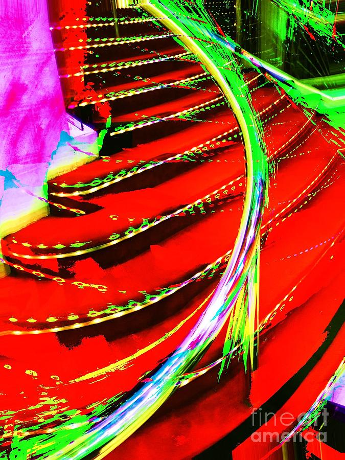 Red Carpet Staircase Photograph by Jenny Revitz Soper