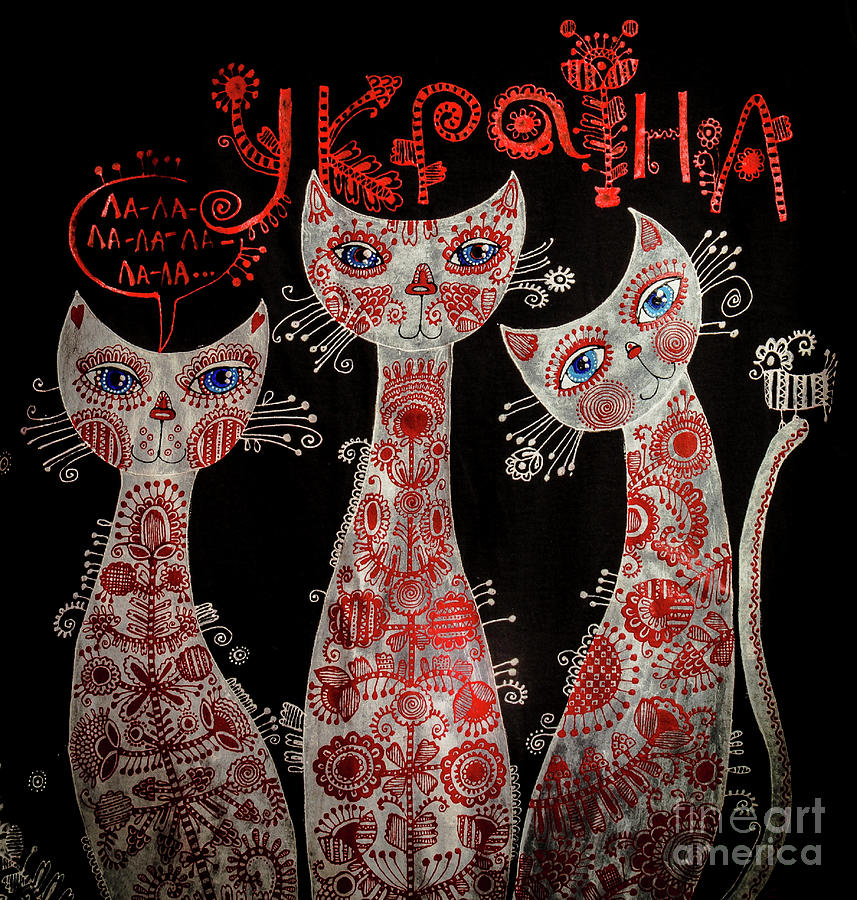 Cat Photograph - Red cats by Lyudmila Prokopenko