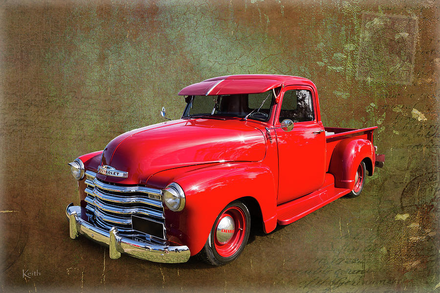 Red Chev Photograph by Keith Hawley