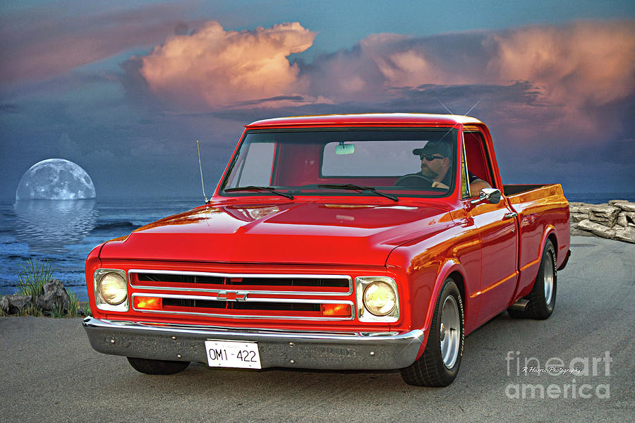 Red Chevy Pickup Truck Photograph by Randy Harris