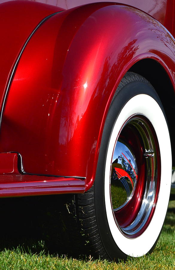 Red Chey Pickup Fender Photograph by Dean Ferreira