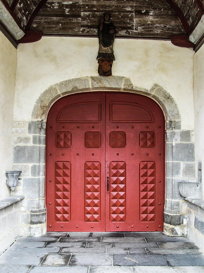Red Church Door v Photograph by Helen Jackson