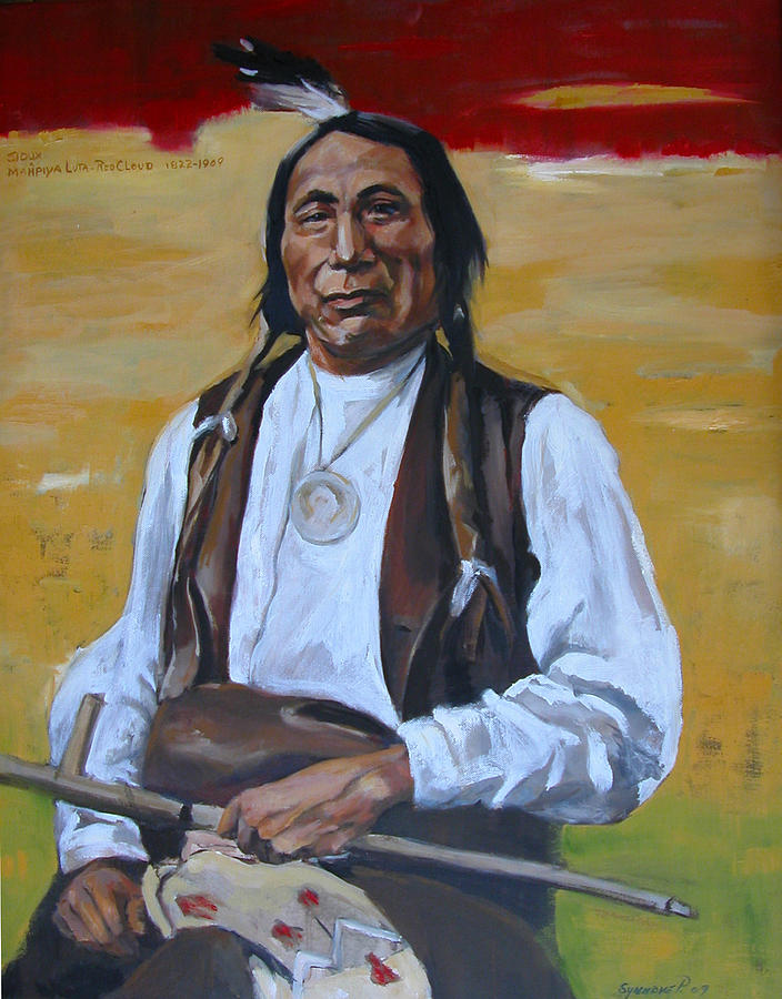 Red Cloud Painting by Synnove Pettersen