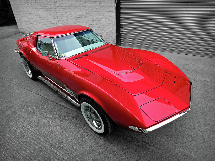 Red Corvette 1968 Photograph by Gill Billington