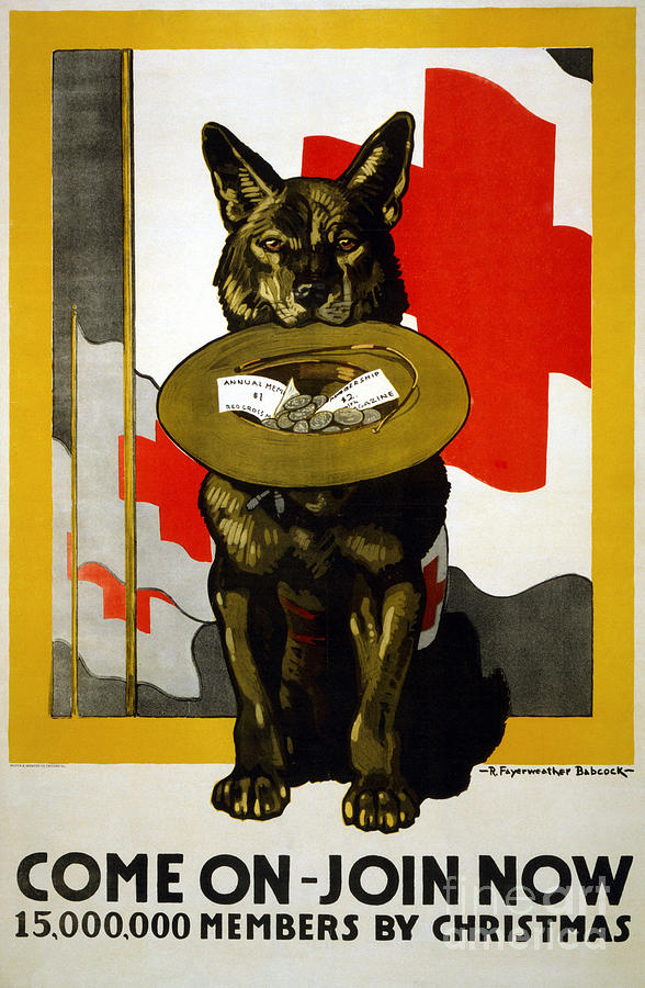 Red Cross Poster, 1917 Photograph by Granger