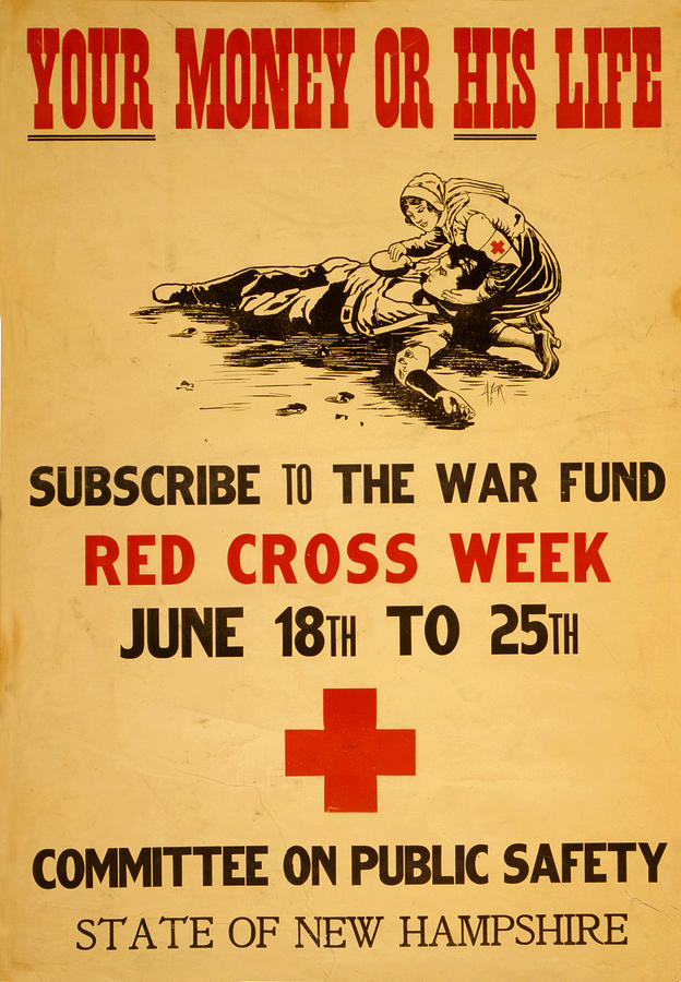 Red Cross  Painting by Vintage Pix
