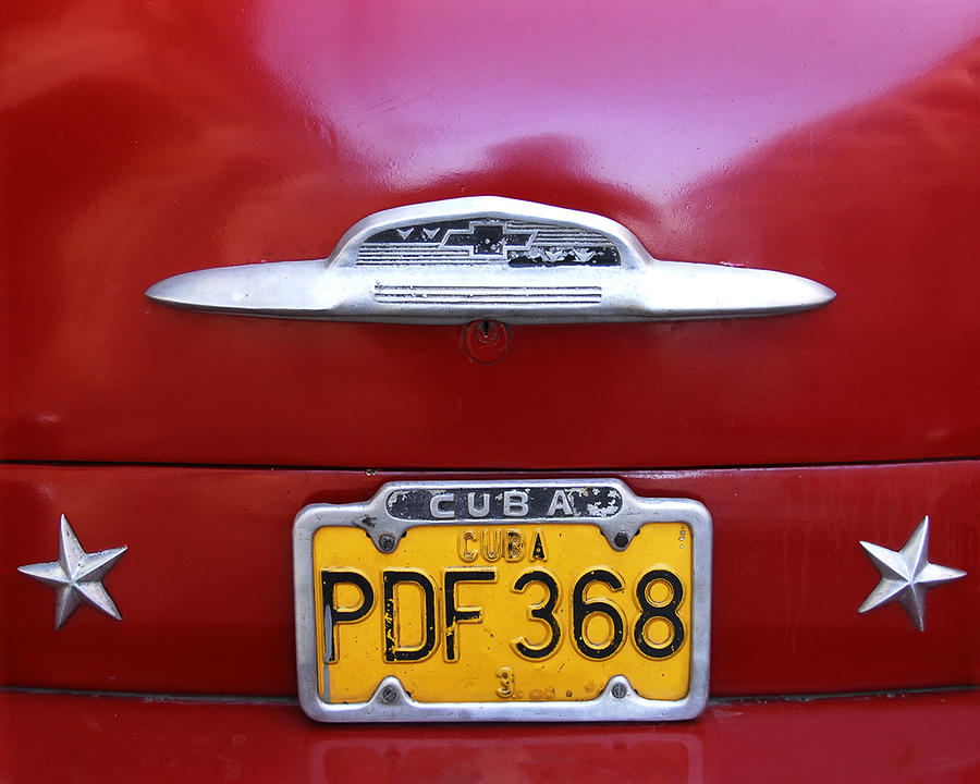 Red Cuban Chevy Photograph by Dan Albright | Fine Art America