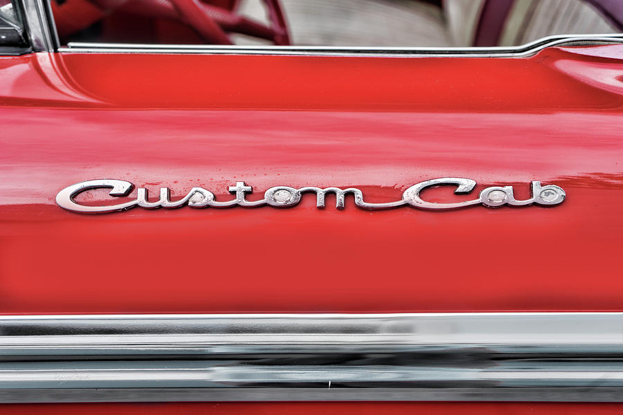 Red Custom Cab Photograph by Sharon Popek