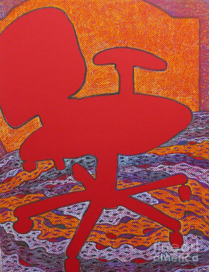 Red Dancer Pastel by Heather McFarlane-Watson