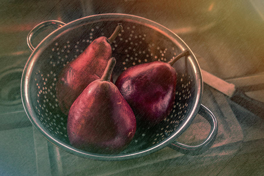 Red dAnjou pears 1 Photograph by Mike Penney