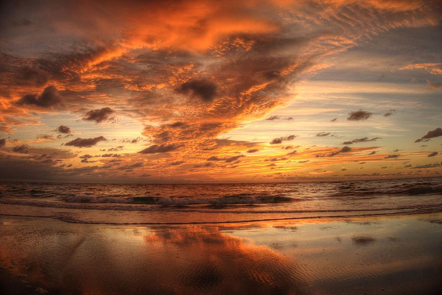 Red Dawn Sunrise Delray Beach Photograph by Lawrence S Richardson Jr