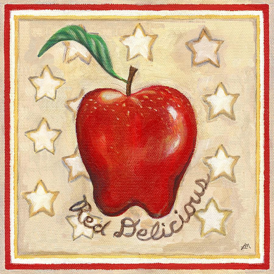 Red Delicious Two Painting by Linda Mears