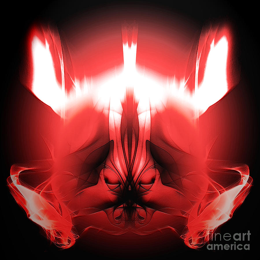 Red Descent Digital Art by Clayton Bruster