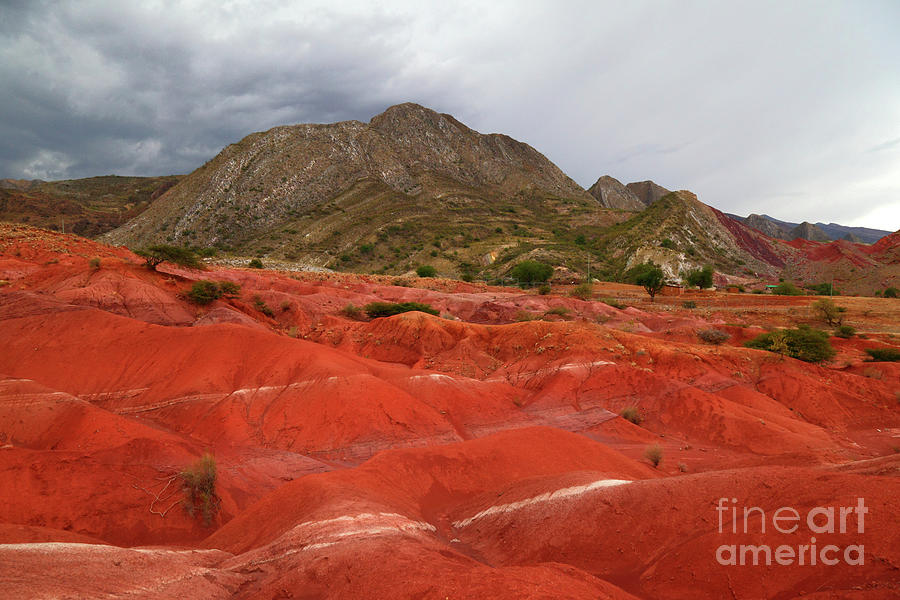 Red Desert Landscape Torotoro National Park Bolivia Photograph by James Brunker