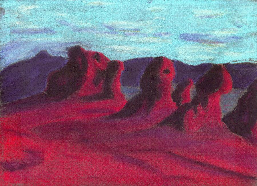 Red Desert Painting by Richie Tatum - Fine Art America