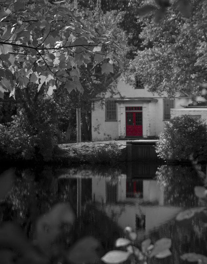 Red Door at Mill Pond Photograph by Mark Wiley Red Door at Mill Pond Photograph by Mark Wiley