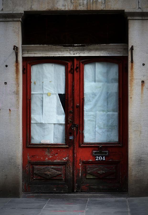Red Door On Rue Royale Photograph By Nadalyn Larsen