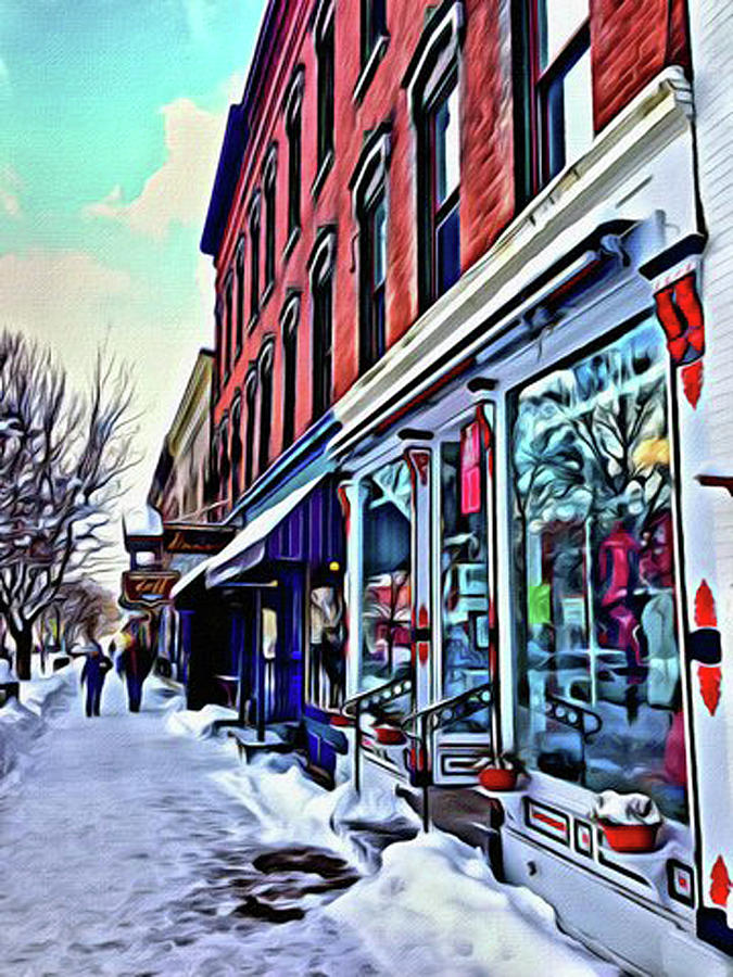 Red Door Ski Shop Ellicottville Photograph by Gregory Spako Fine Art