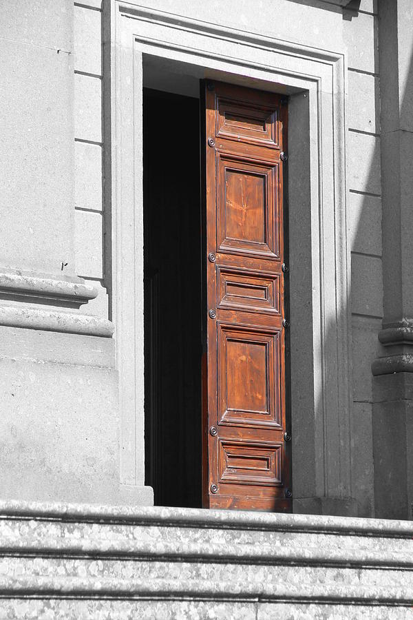 Red Door Photograph by Valentino Visentini