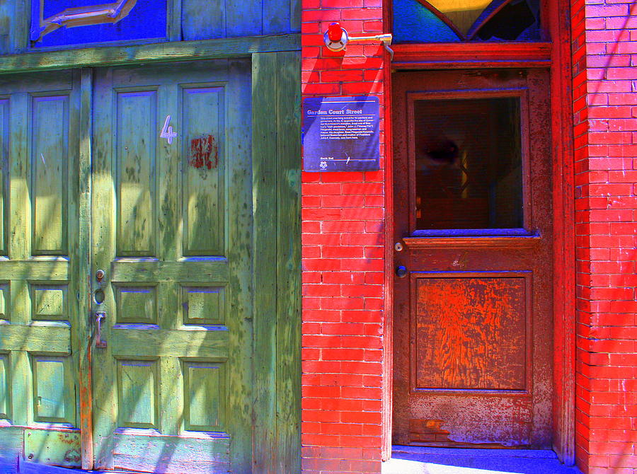 Red Doors of Boston 3 Photograph by Julie Lueders 
