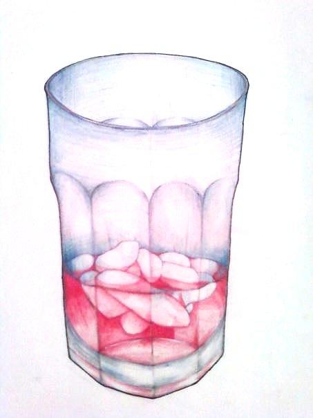 Drinks Drawing - Red Drank by Elliott Danger James