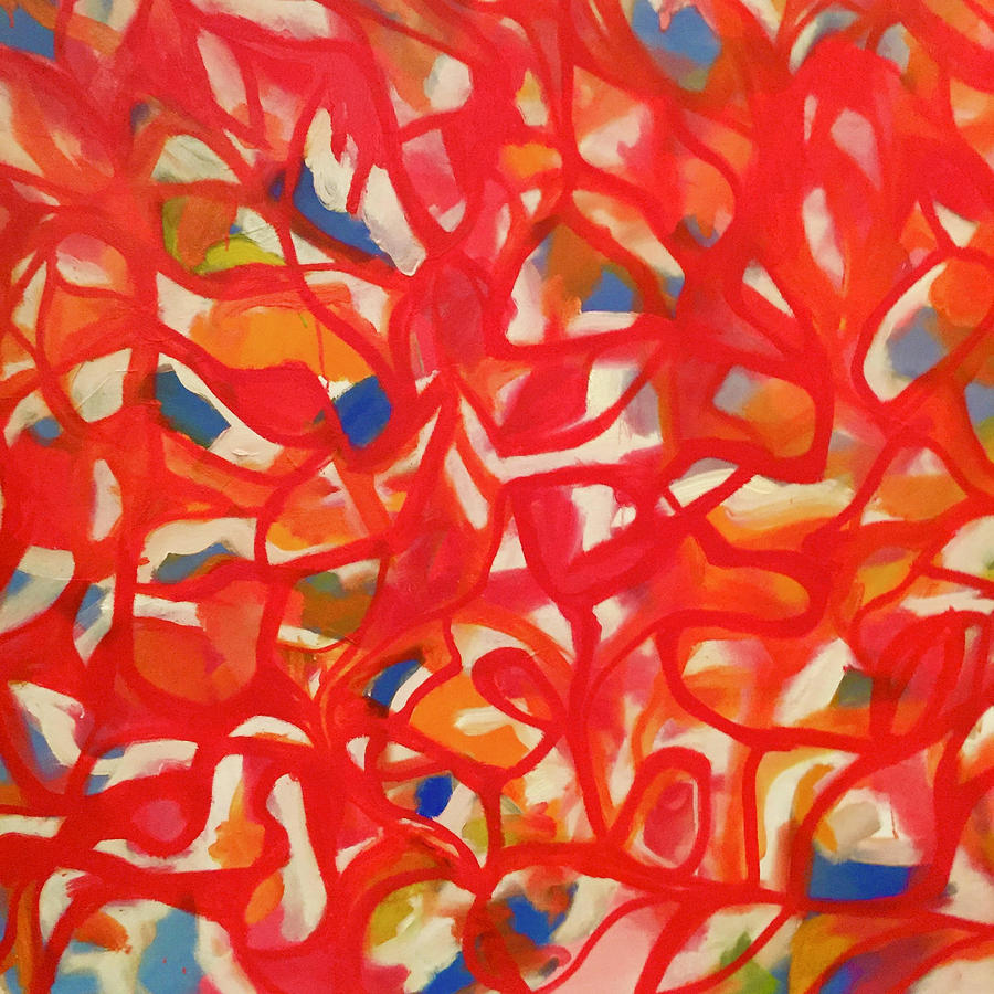 Red Dream #5 Painting by Steven Miller