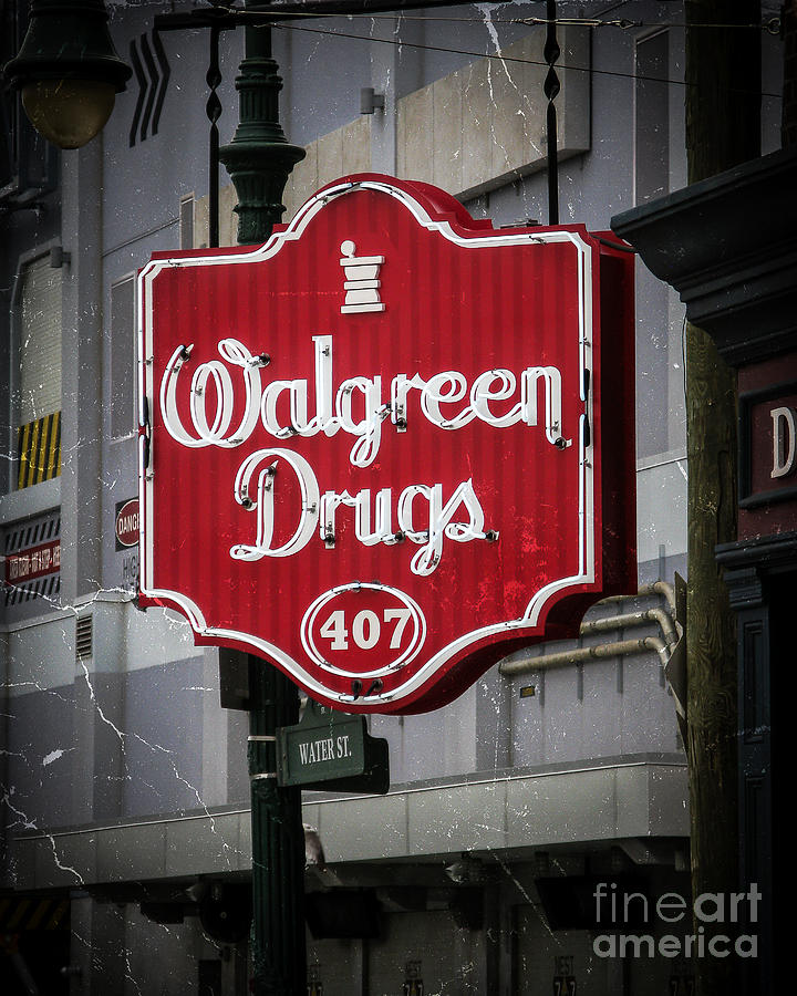Red Drugs Neon Photograph by Perry Webster