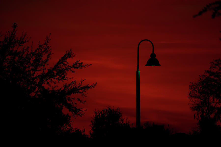Red Dusk Light Photograph by Dick Hudson