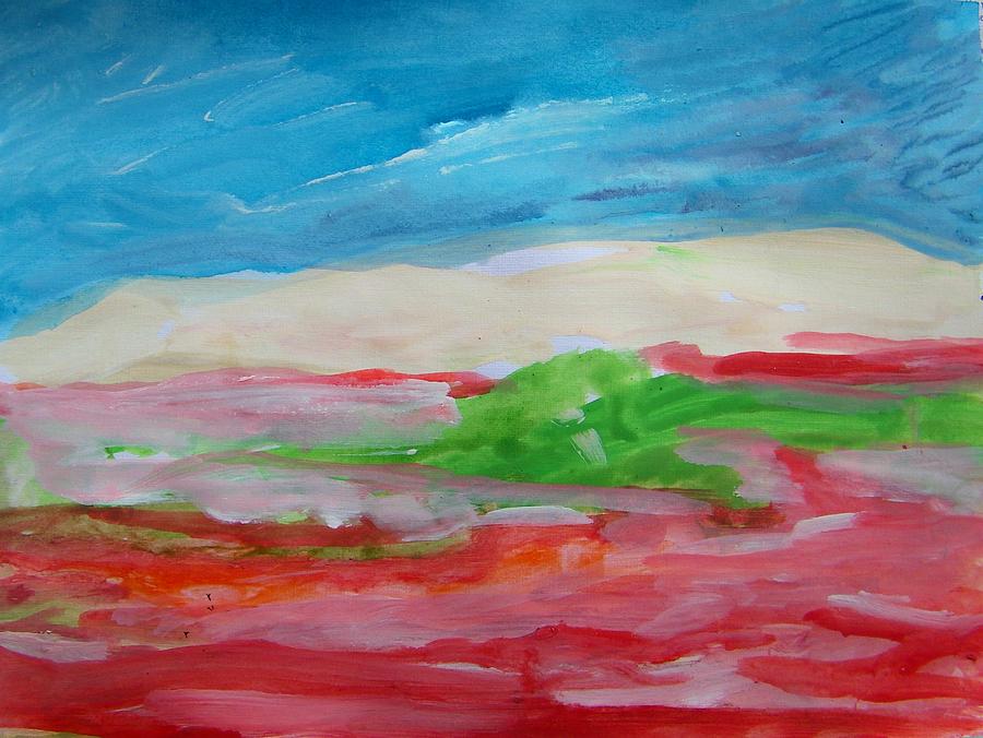 Red Earth Painting by Judith Redman