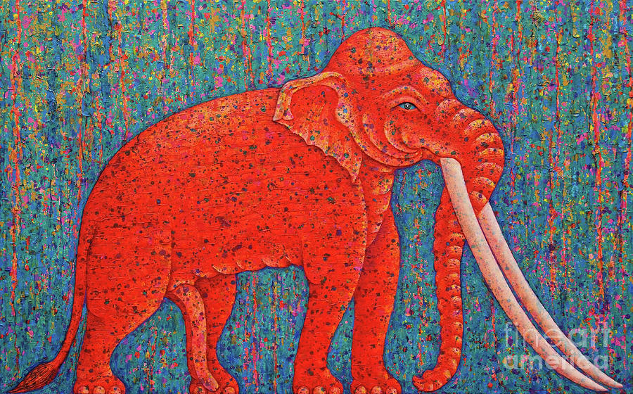 thai elephant painting