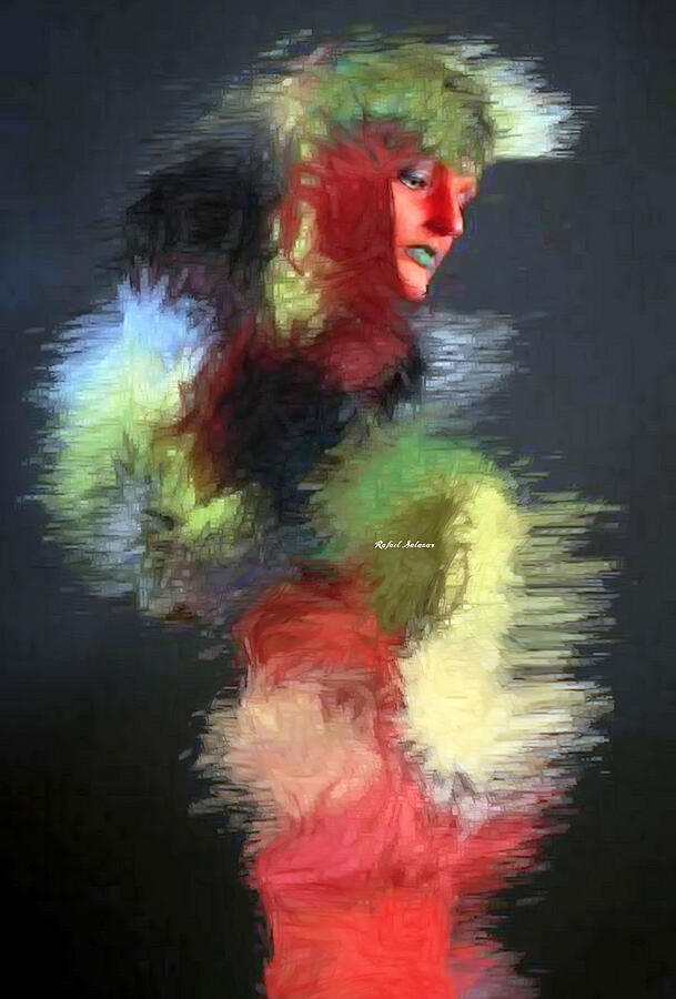 Red Face Digital Art by Rafael Salazar