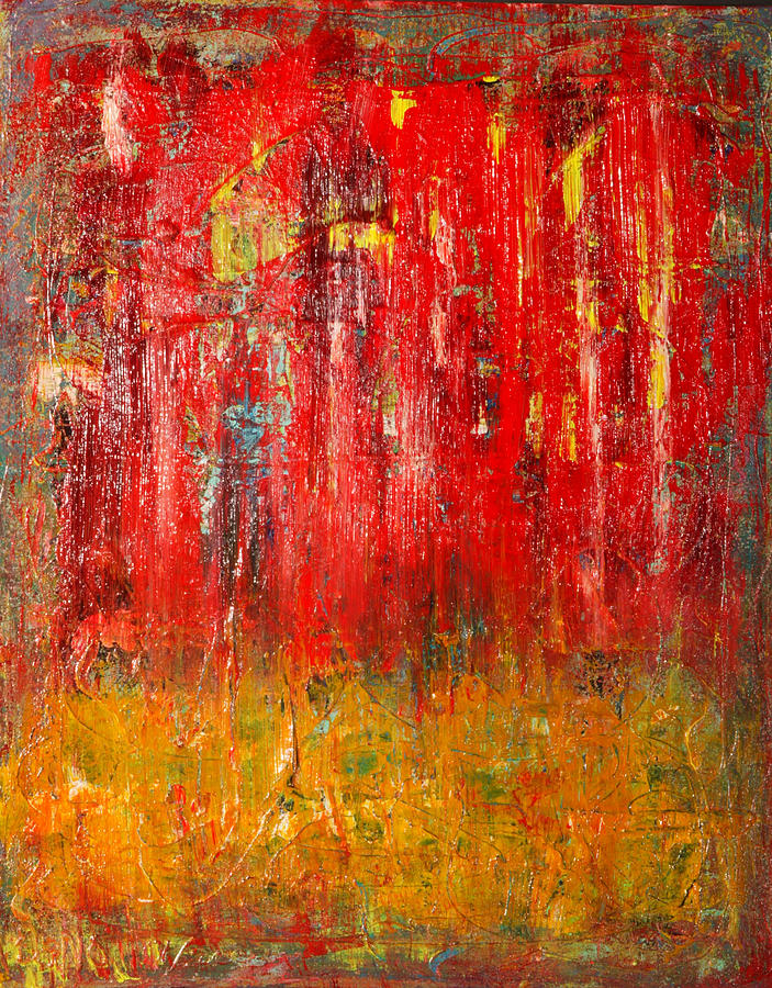 Red Fade Painting by Duane Nowell