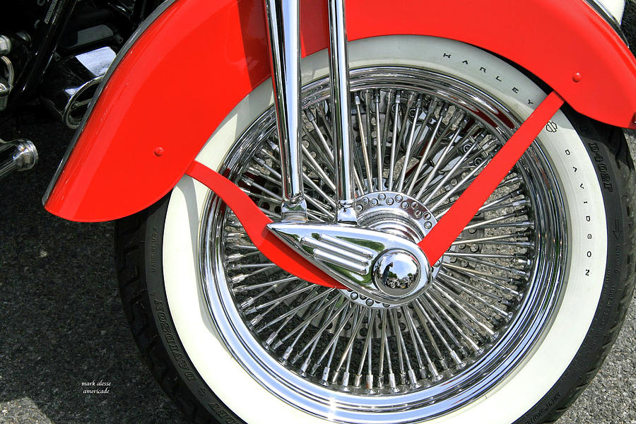Red fender Photograph by Mark Alesse