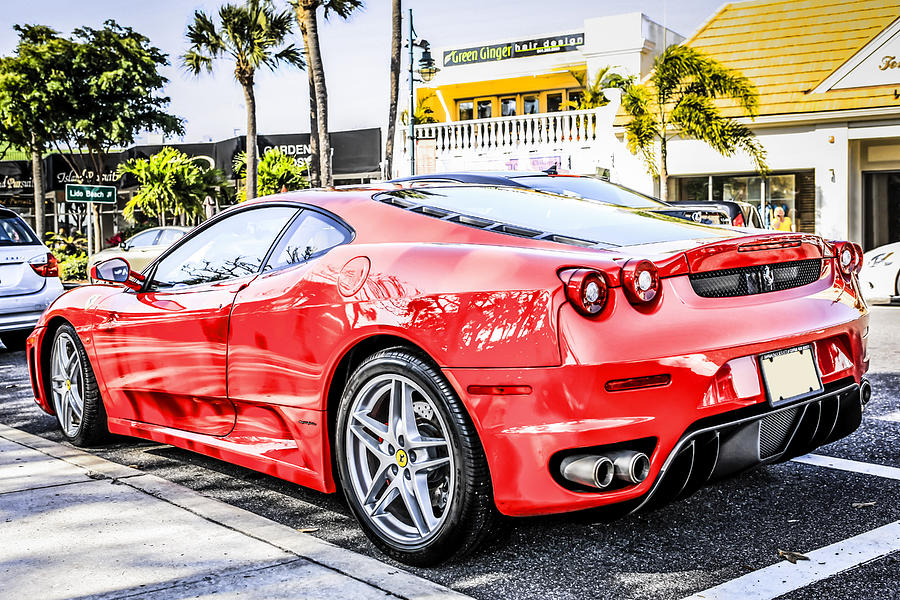 Red Ferrari Photograph by Chris Smith