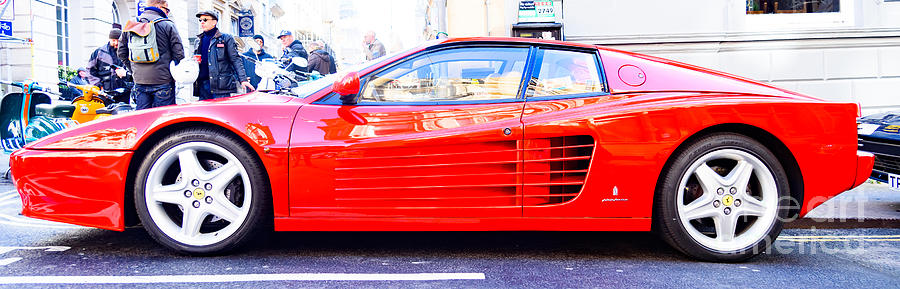Red Ferrari Photograph by Colin Rayner