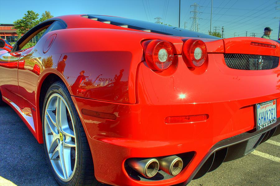 Red Ferrari Photograph by Randy Wehner