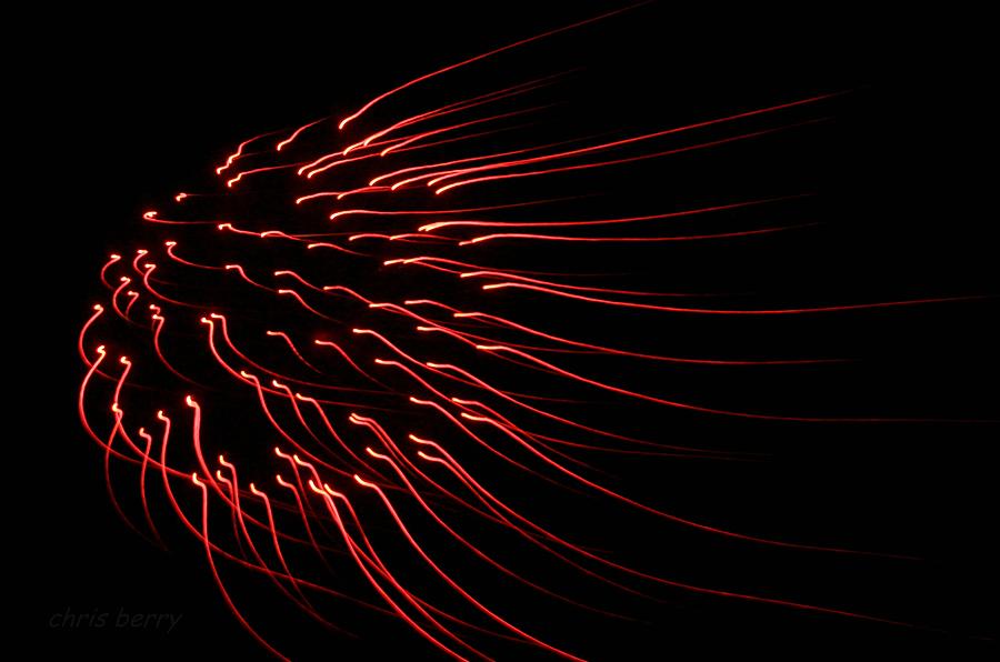 Red Firework  Photograph by Chris Berry
