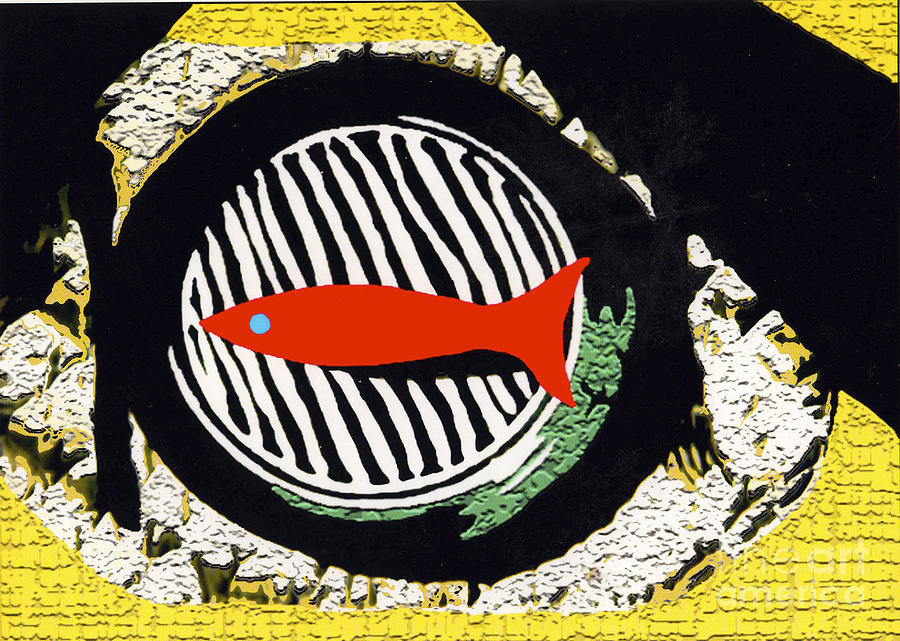 Red Fish Mixed Media by Bill Thomson