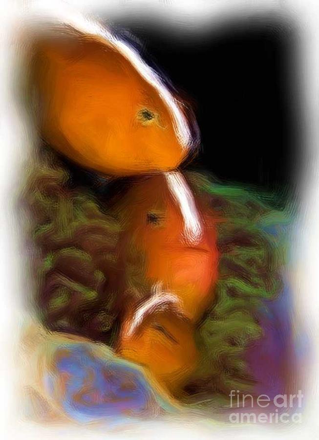 Red Fish Painting by Duygu Kivanc
