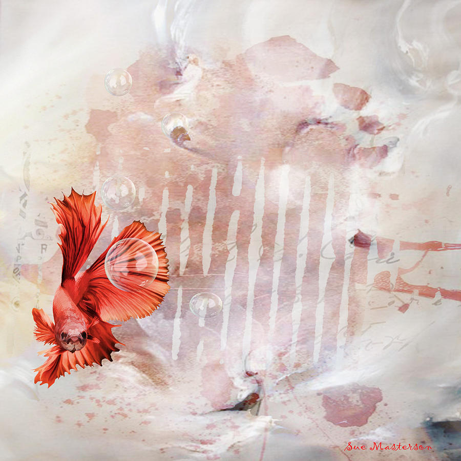 Red Fish Digital Art by Sue Masterson