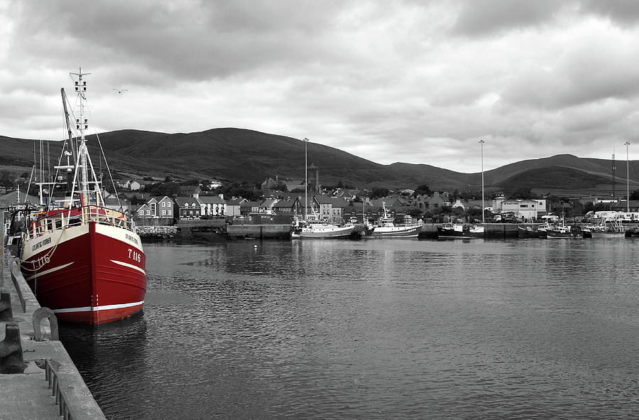Red Fishing Trawler Photograph by Aidan Moran