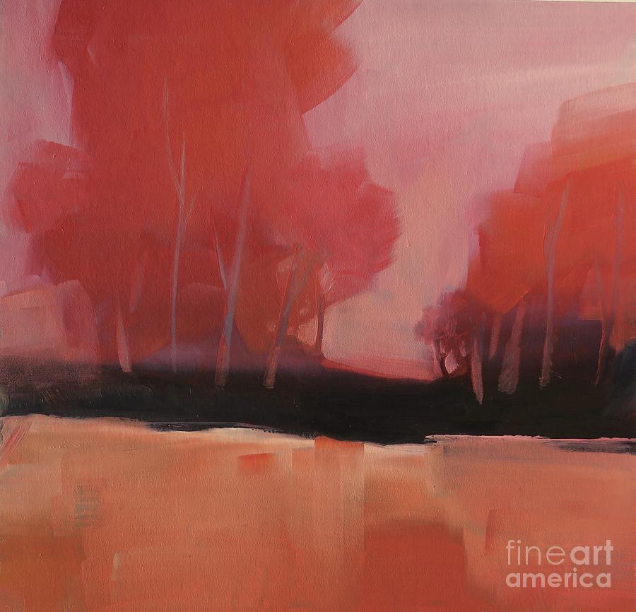 Red Flair Painting by Michelle Abrams