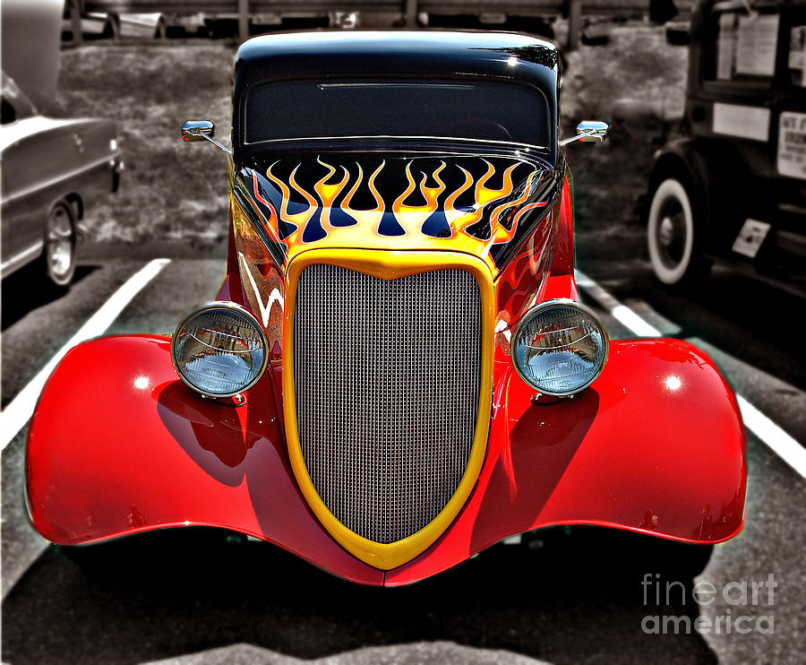 Red Flames Ride Photograph by Raymond Earley