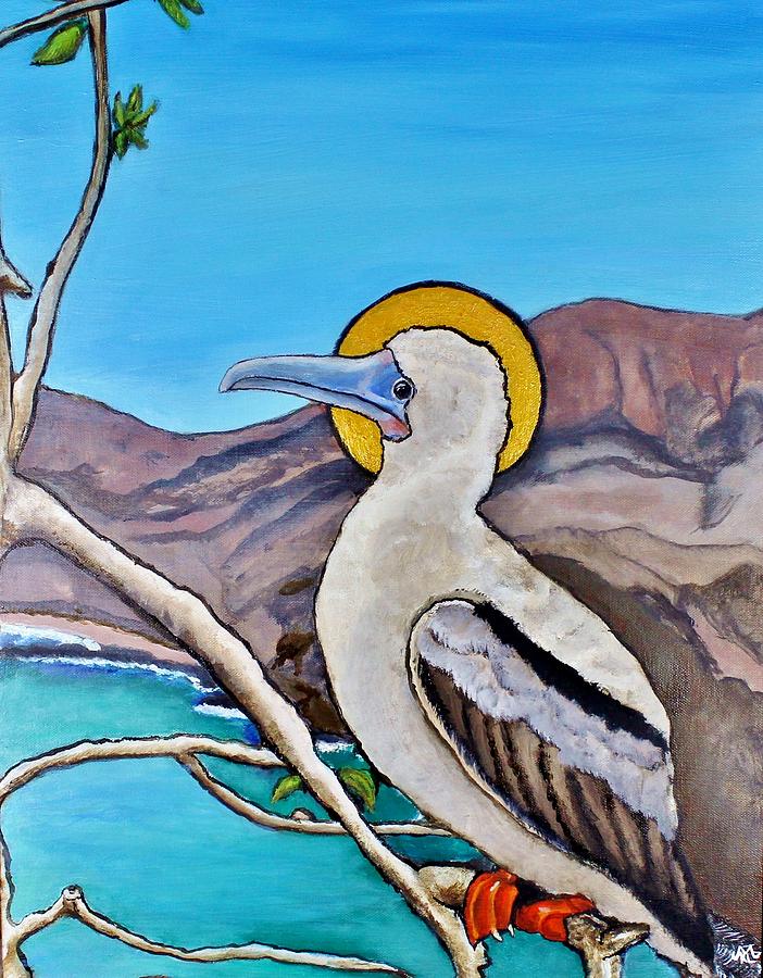 Bird Painting - Red-footed Booby by Kevin Lester